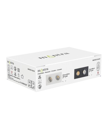 BÁSICO GU10 *EMPOTRABLE DOBLE GU10 BLANCO